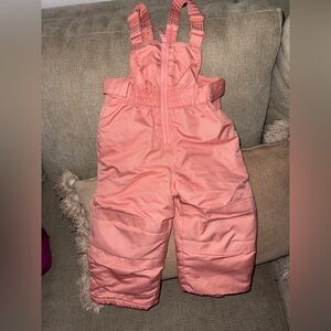 Cat & Jack pink snow bib 18 months